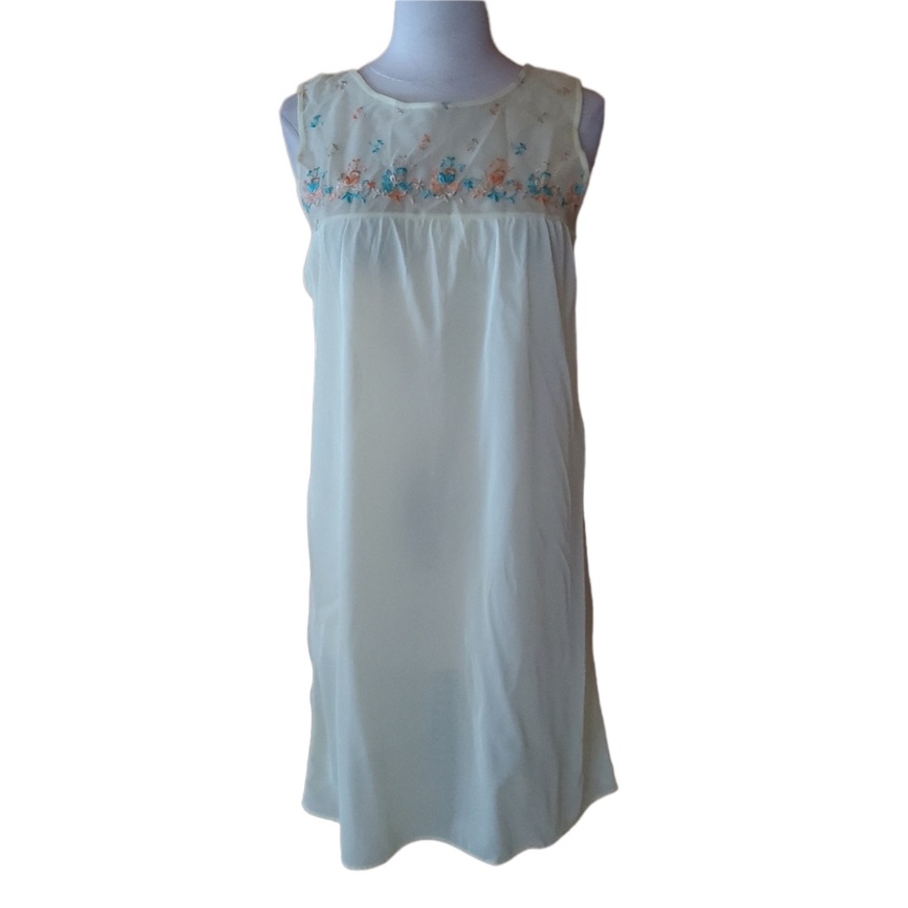 NWT Vintage Sears Yellow & Floral Nightie